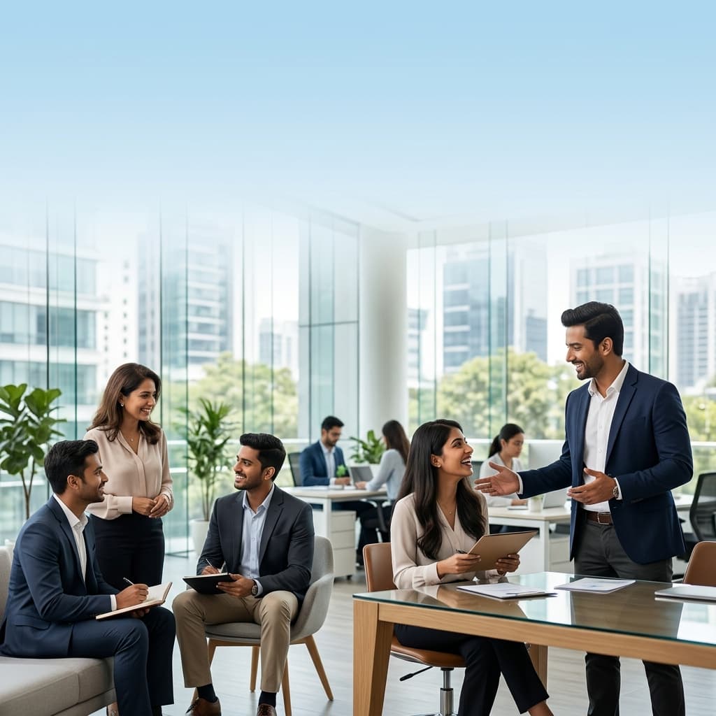 Professional workspace banner mobile