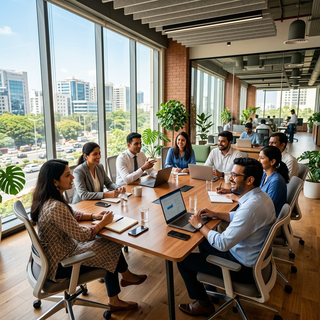 Professional workspace banner